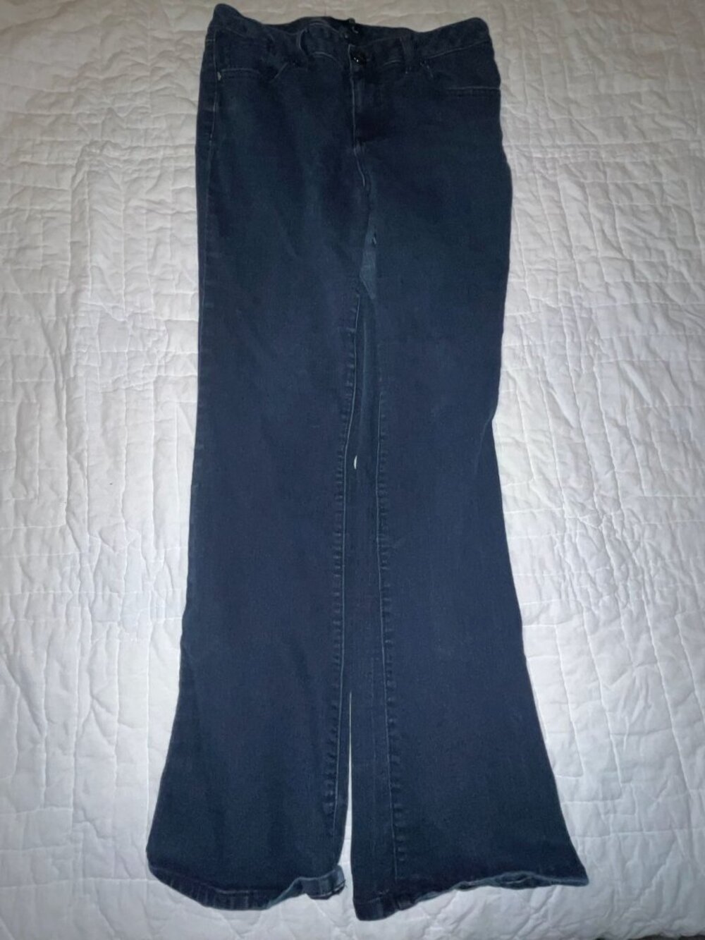 1822 Denim Womens Dark Wash Bootcut Jeans Size 14
